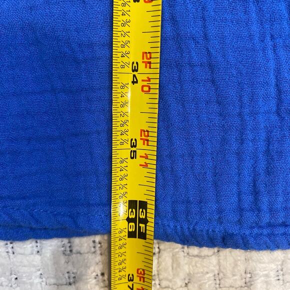 Universal Thread Women's Blue Mini Button-Down Shirt Dress Size Medium - Picture 9 of 11